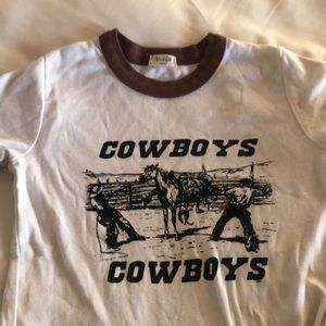 Cowboy set two : cowboy theme tank / baby tee S